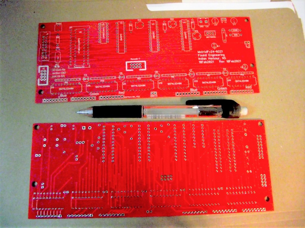 Bare boards from JLCPCB, front and back